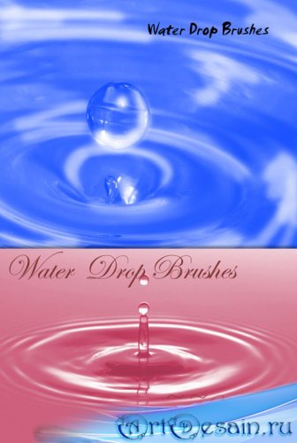 Water Drop Brushes for Photoshop