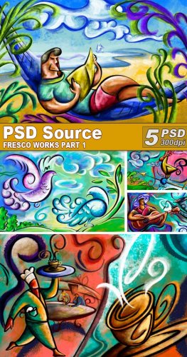 PSD Illustrations - Fresco works 1