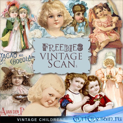 Scrap-kit - Vintage Childrens Illustrations