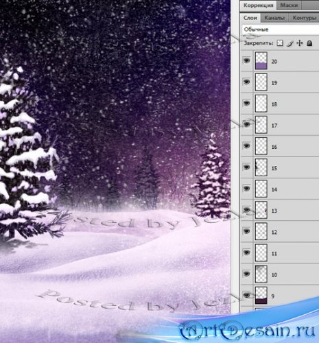 PSD  -   (Winter forest)