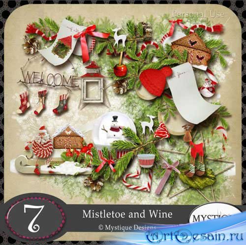   - -   . Scrap - Mistletoe and Wine