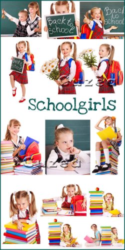  - -  |  School girl  - Stock Photo