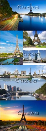 Parisian Eiffel Tower - Stock photo