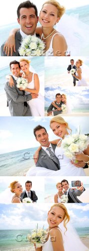     -    | Happy wedding couple - Stock photo