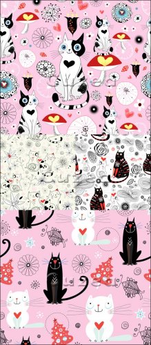       | The drawn animals by Valentine's Day in a vector