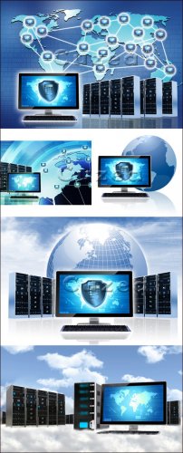   / Cloud Computing Server Concept - Stock photo