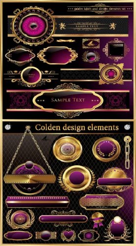  - Golden design elements