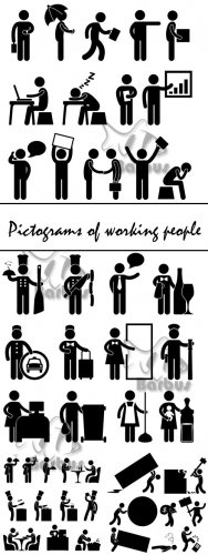 Pictograms of working people /   