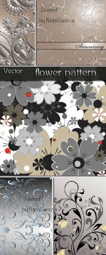     / Flower patterns  in Vector 