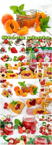 ,    / Berries, strawberries and apricots - Raster cli ...