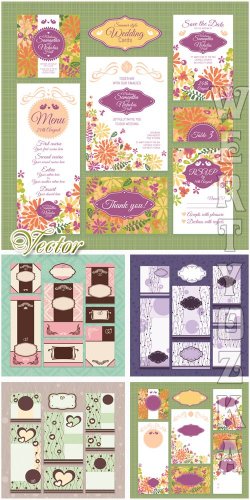   / Wedding card - vector clipart