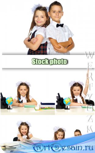 ,    / School children, schoolboy and schoolgirl ...