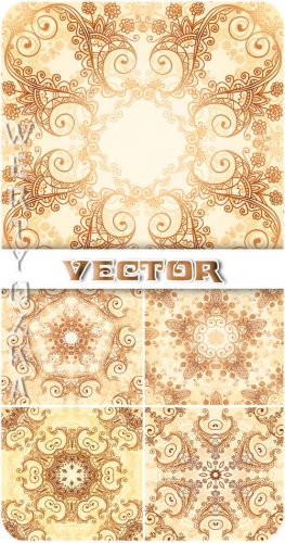    / Gentle gold pattern - vector clipart