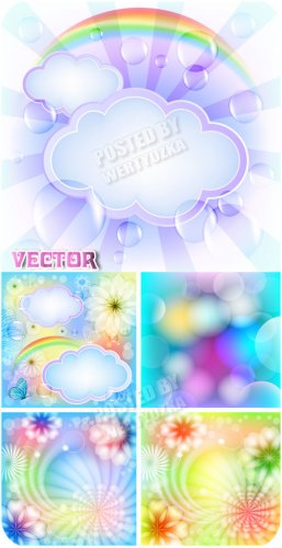    ,    / Vector background with flo ...