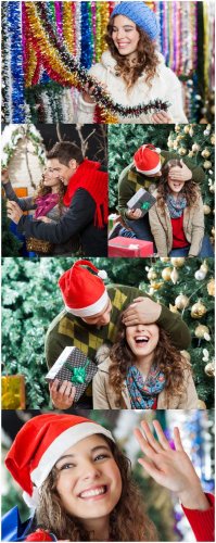 Happy couple in NY/     - Stock photo