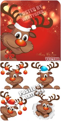     / Christmas reindeer - vector stock